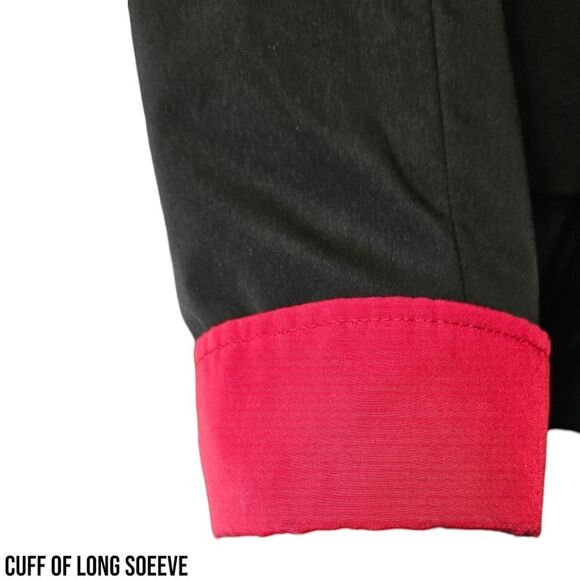 NAUTICA PLUS SIZE Maroon & Black Hooded Zip InLiner Waterproof Jacket Size 2X 3X - Picture 6 of 16